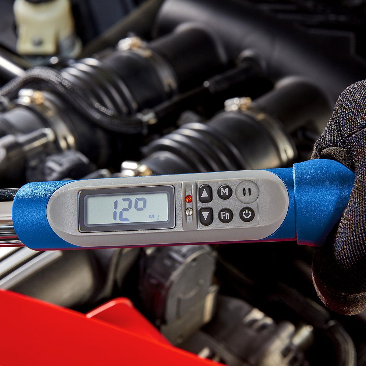 Llave de torque digital con ángulo de 1/2 pulgadas de Quinn de 12.5 a 250 libras-pie - 64916
