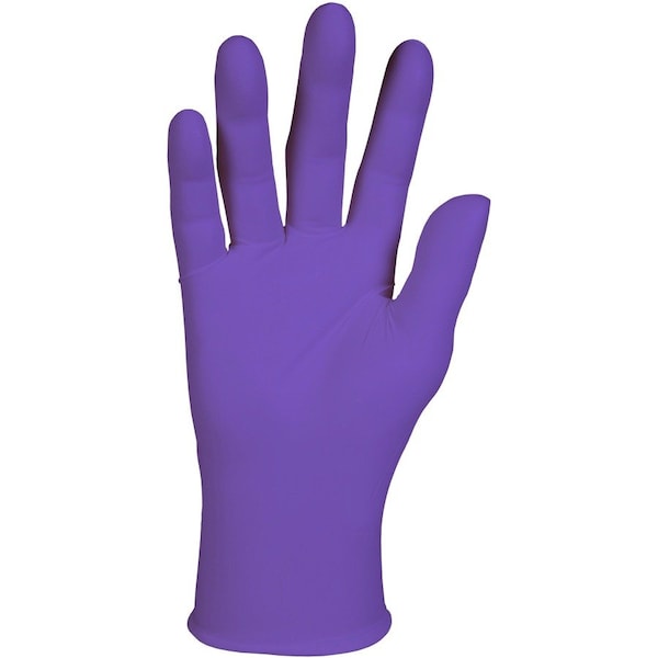 Kimberly-Clark Purple Nitrile, Guantes de Examen de Nitrilo, Palma de 6 mil, Nitrilo, Sin Polvo, M, 100 piezas, Morado - KCC55082