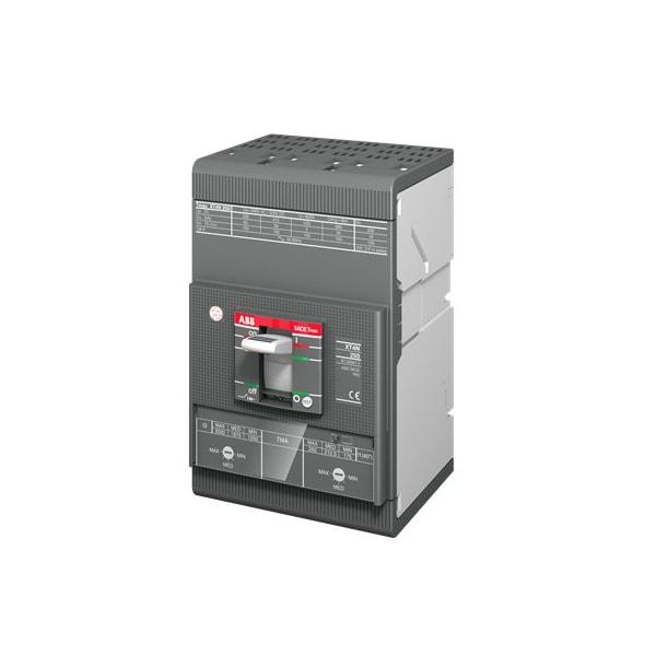 Abb Molded Case Circuit Breaker, XT4H Series, 175A, 3 Pole, 600V AC, 150kA - XT4HU3175MFF000XXX