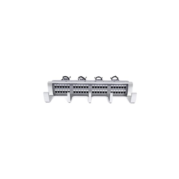 Commscope Patch Panel, 3-1/2 in. H x 19 in. W x 10-1/2 in. L, Thermoplastic, Steel - 360PMGS32U48PAN