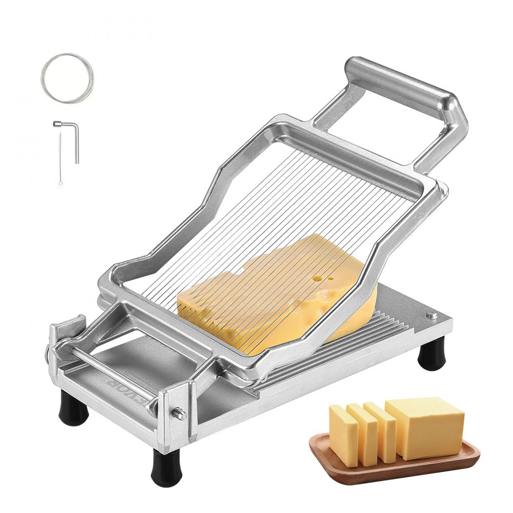 VEVOR Cheese Cutter with Wire Cheeser Butter Cutting 0.2" Ultra-Thin Cheese Slicer - MBNLQPJBXGLHS8682V0