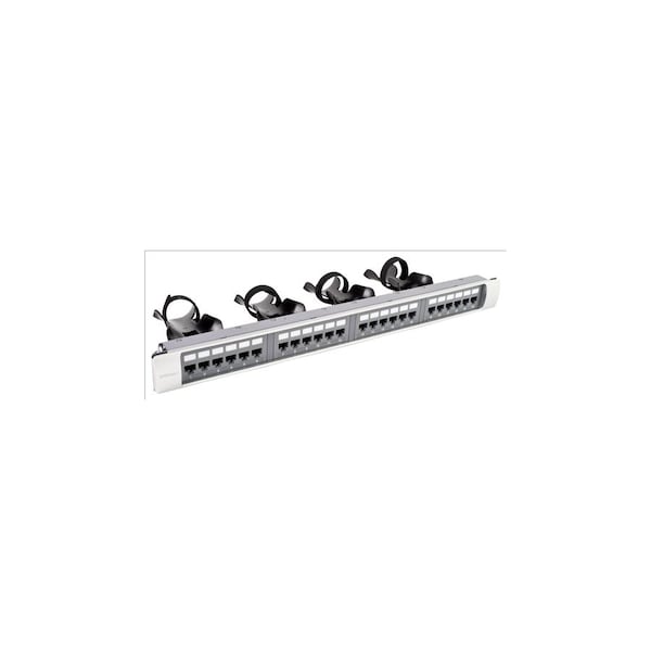 Commscope Port Panel, 1-3/4 in. H x 19 in. W x 6-1/2 in. L, Thermoplastic, Steel - 360IPR1100EGS61