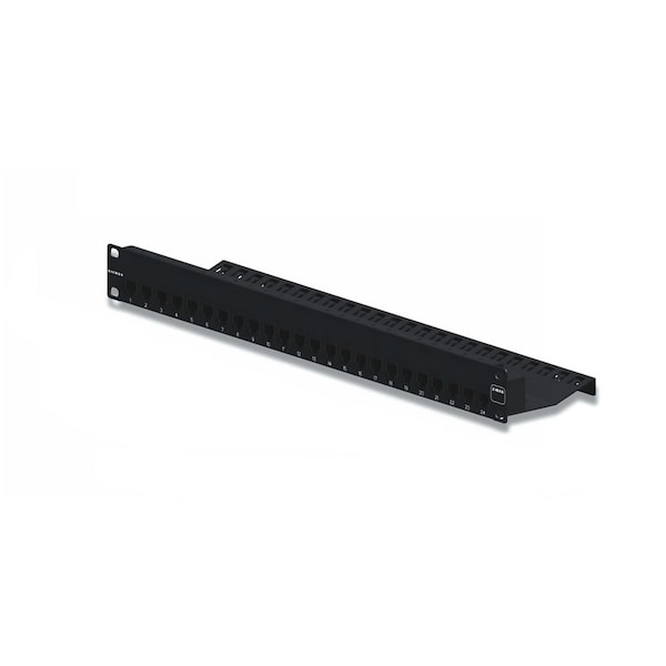 Siemon 24-PORT PANEL 110-MOD 8W8P STP, T568A/B CAT6A Z-MAX SERIES - Z6AS-PNL-24K