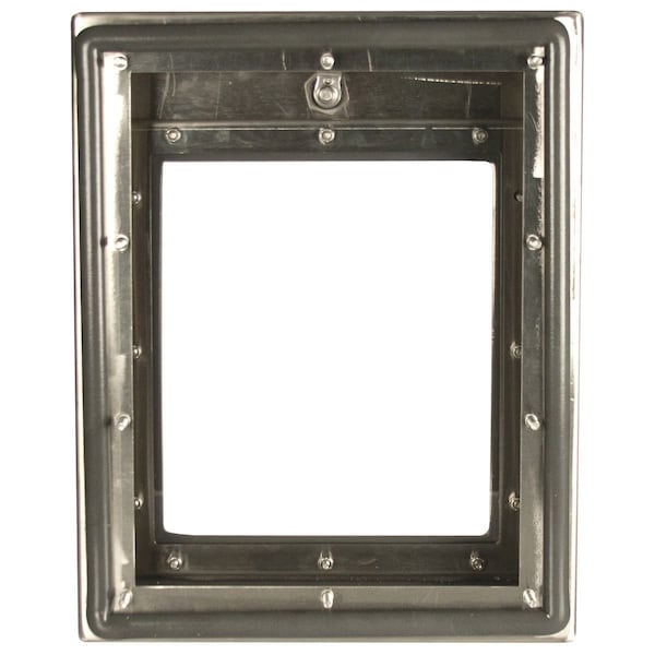 Wiegmann Window, 29 in. H x 20 in. W x 2 in. L, 304 Stainless Steel - WADW292002SS