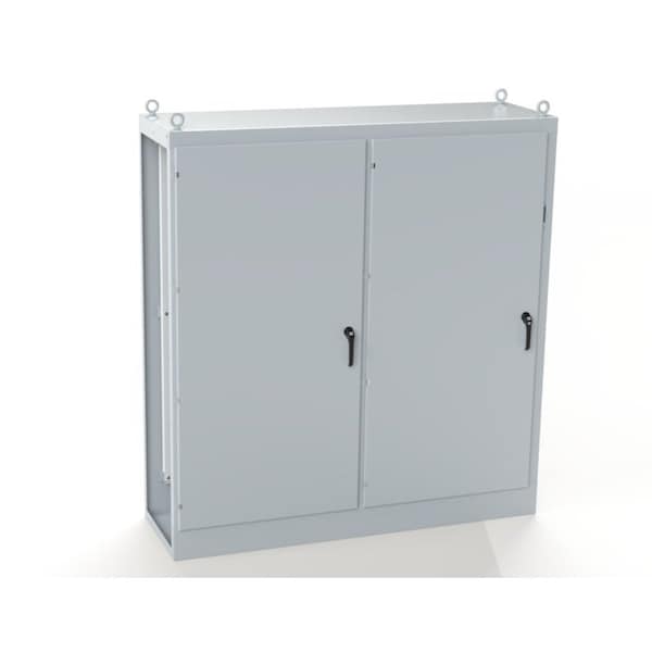 Saginaw Control & Engineering Carbon Steel Electrical Enclosures, 84 in H, 24 in D, 78-3/4 in W, NEMA 3R, 12, 13, Hinged - SCE-84XMR2D24G