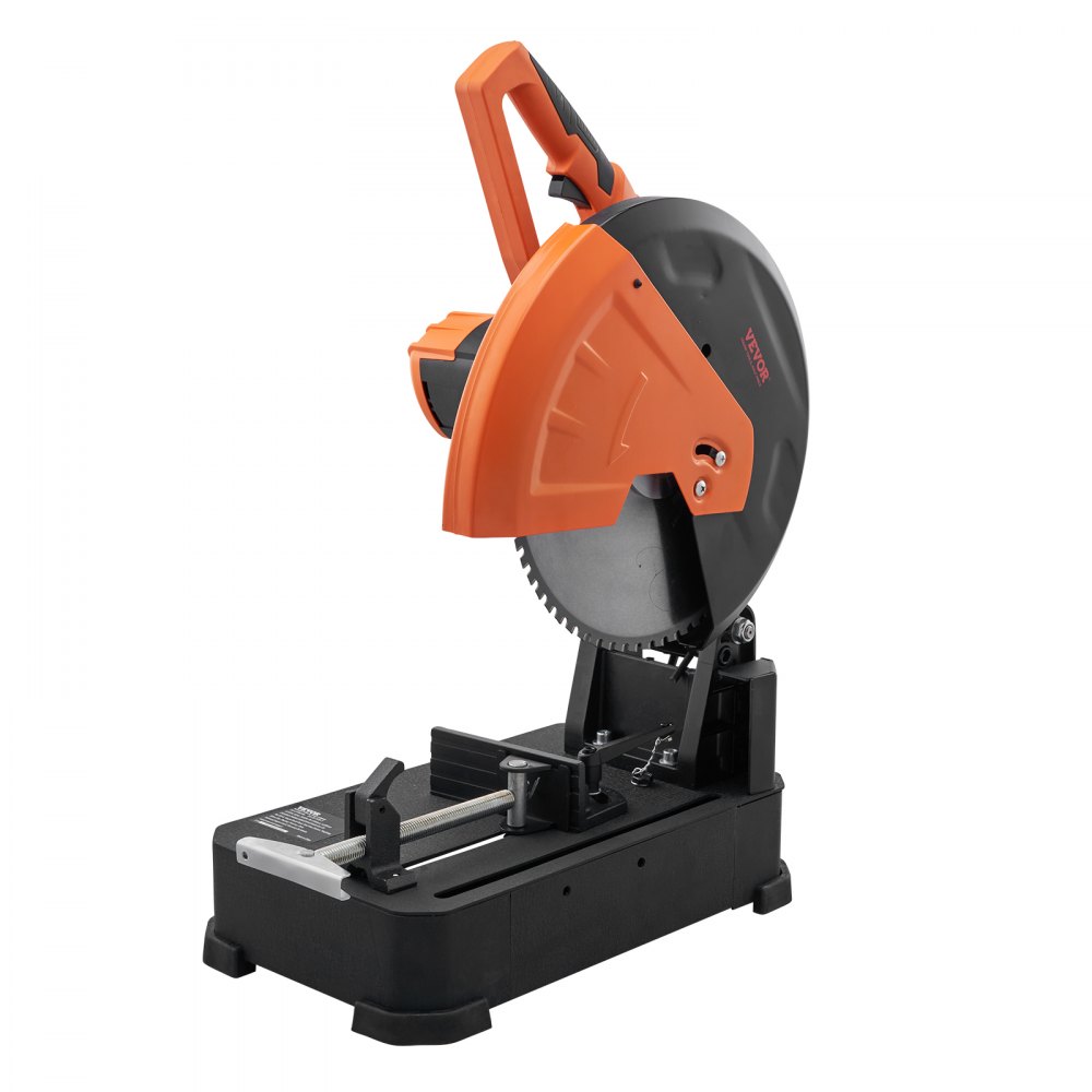 VEVOR Chop Saw, 14"/355mm Blade Diameter Cut Off Saw, 2800W 1200RPM Steel Cutting Machine, 0-45° Adjustable Dry Cut Chop Saw, Miter Saw for Cutting Metal Cold Cut Saw for Steel/Rebar/Iron/Aluminum - LQXXCQGJYC1411KY4V1