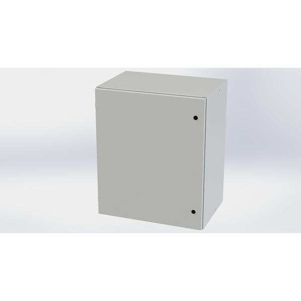 Saginaw Control & Engineering Carbon Steel Electrical Enclosures, 36 in H, 20 in D, 30 in W, NEMA 3R, 4, 12, 13, Hinged - SCE-36EL3020LPLG