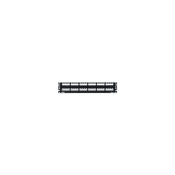 Panduit Patch Panel, 3.4 in. H x 19 in. W x 3-1/2 in. L, Stainless Steel - CP48WSBLY