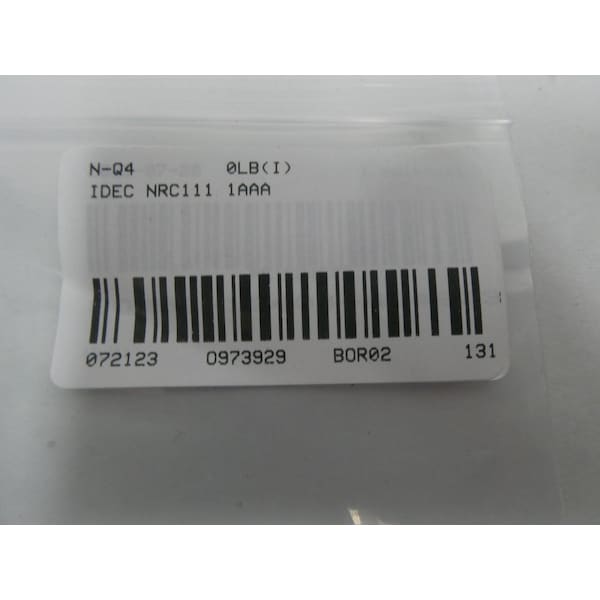 Idec Miniature Circuit Breaker, 1A, 1 Pole, 250V AC - NRC111 1AAA