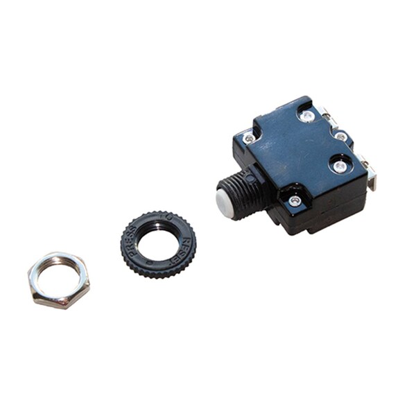 Optifuse Thermal - Push to Reset, 50VDC 250VAC 15A - CBW57-PB-15A-WX