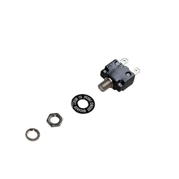 Optifuse Thermal - Push to Reset, 50VDC 250VAC 15A - CBW57-GS-15A-WB