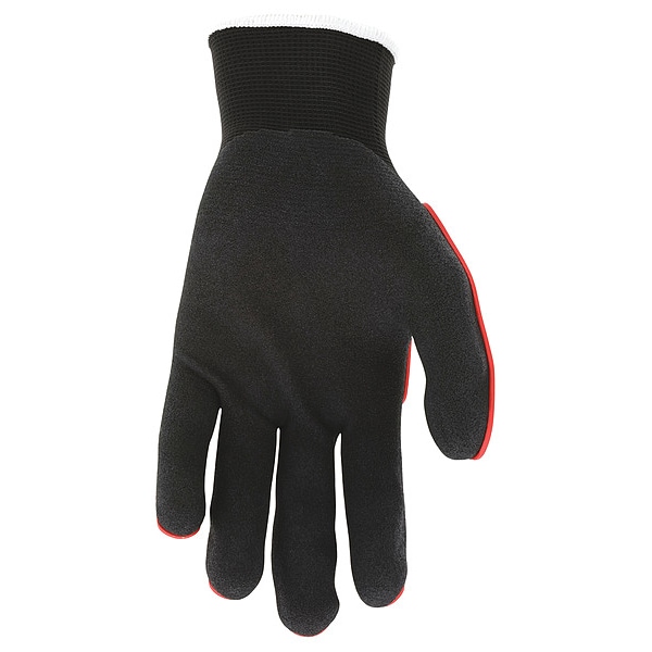 Guantes recubiertos de seguridad Mcr, L, Puño de punto, Paquete de 12 - UT1950L
