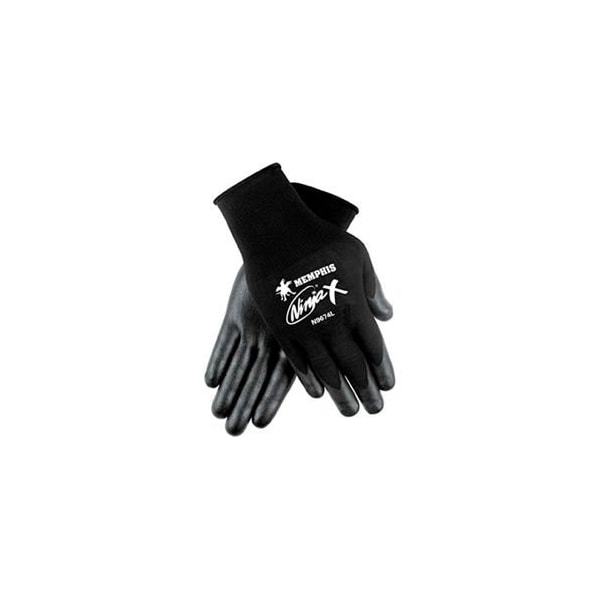 Mcr Safety Ninja X Guantes con palma recubierta de Bi-Polímero, Memphis Glove N9674s, 1 par - N9674S