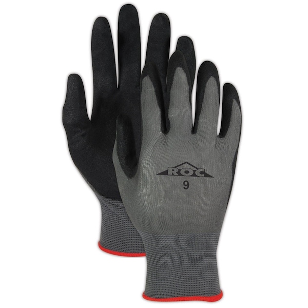 Guantes recubiertos de palma con agarre NitriX de Magid ROC GP500, paquete de 12 - GP500-10