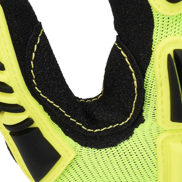 Guantes Radians Hi Vis para trabajo con palma acolchonada y TPR-L PR - RWG23L