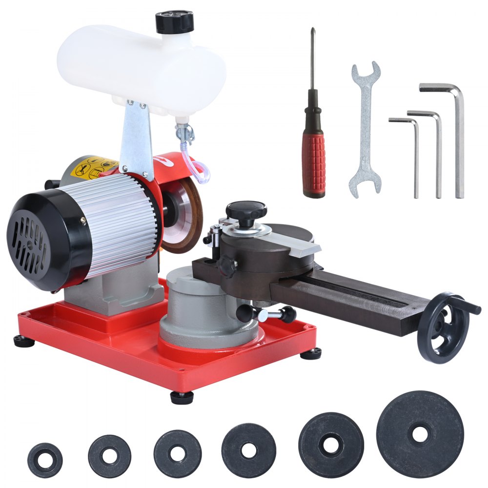 VEVOR Circular Saw Blade Sharpener, 370W Saw Blade Grinding with Water Injection, Water Injection Circular Saw Blade Sharpening & 6 Saw Centerings, 5-inch Grinding Wheel for Carbide Tipped Saw Blades - YJPMGJZSYJPMYJSYIV1