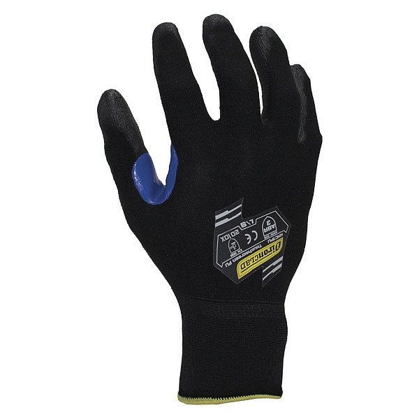 Guantes recubiertos de poliuretano Ironclad Performance Wear, cobertura en la palma, color negro, tamaño mediano, par - KKC1PU-03-M.