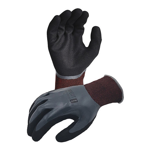 Guantes Azusa Safety Karbonhex de Nylon/Spandex, recubrimiento de palma doble de nitrilo espumoso arenoso resistente a líquidos, XL - KX07N