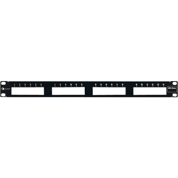 Siemon 24-PORT PANEL UNLOADED ACCEPTS, MAX MODS INC LABELS, TIES, CBL - MX-PNL-24