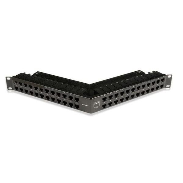 Siemon 48-PORT PANEL 110-MOD 8W8P UTP, T568A/B CAT6A Z-MAX SERIES - Z6A-PNL-U48K