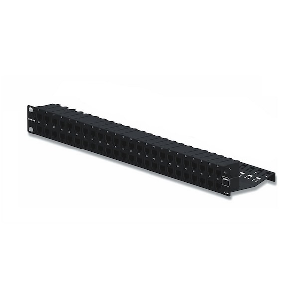 Siemon 48-PORT PANEL 110-MOD 8W8P STP, T568A/B CAT6A Z-MAX SERIES - Z6AS-PNL-U48K