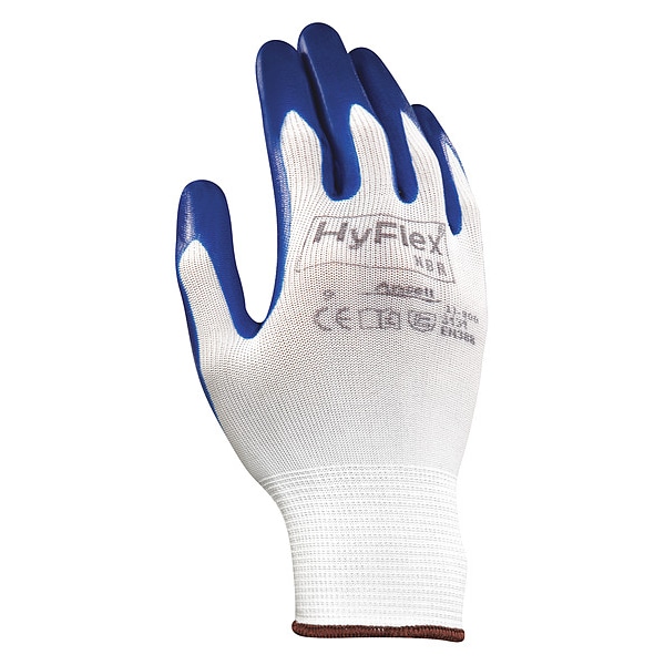 Guantes recubiertos de nitrilo Ansell, cobertura en la palma, azul/blanco, XL, PR - 11-900-VEND