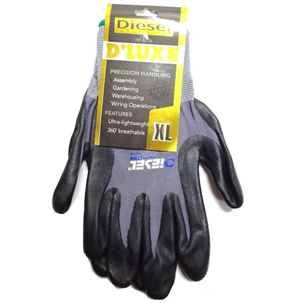 Protección Diesel D'Lux Guantes Antideslizantes, Tamaño Extra Grande (12 pares) - ZZZ-DIE-DLX-1905x12