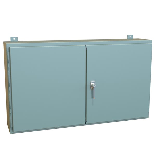 Hammond Steel Electrical Enclosures, 24 in H, 8 in D, 42 in W, NEMA 12, Hinged - 1422P8