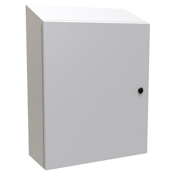 Hammond Steel Electrical Enclosures, 24 in H, 8 in D, 20 in W, NEMA 4, Hinged - ST24208LG