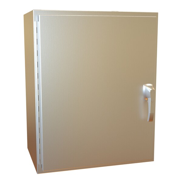 Hammond 316 Stainless Steel Electrical Enclosures, 30 in H, 16 in D, 24 in W, NEMA 4X, Hinged - HW302416S16HK