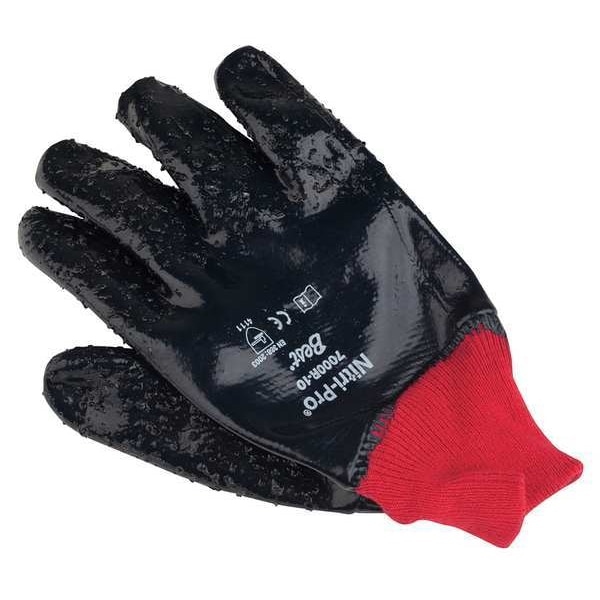 Guantes recubiertos de nitrilo Showa, cobertura completa, negro/rojo, L, PR - 7000R-10.