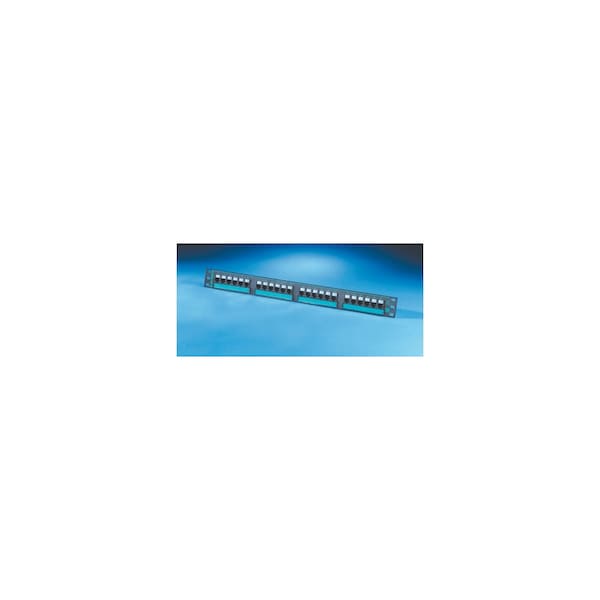 Ortronics 24-PORT PANEL 110-MOD 8W8P, CAT6 T568A/B HD LOADED, 1U, BLACK, CLARITY - PHD66U24