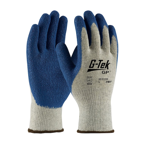 Guantes recubiertos de látex Pip, cobertura en la palma, azul/gris, XS, paquete de 12 unidades - 39-C1300/XS