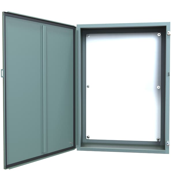 Hammond Steel Electrical Enclosures, 42 in H, 12 in D, 30 in W, NEMA 12, Hinged - 1418O12