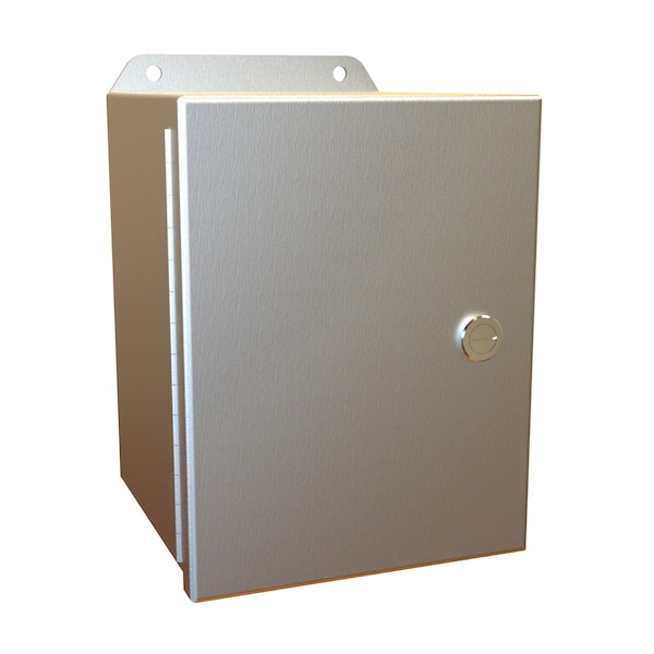 Hammond Aluminum Electrical Enclosures, 8 in H, 6 in D, 6 in W, NEMA 4X, Hinged - EJ866AL