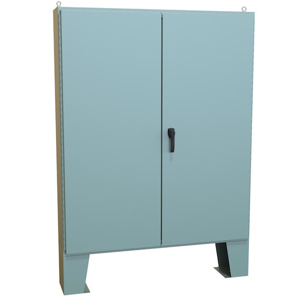Hammond Steel Electrical Enclosures, 72.13 in H, 10.69 in D, 60.06 in W, NEMA 12, Hinged - 1422E10F