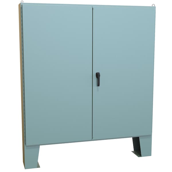 Hammond Steel Electrical Enclosures, 72.13 in H, 10.69 in D, 72.06 in W, NEMA 12, Hinged - 1422F10F