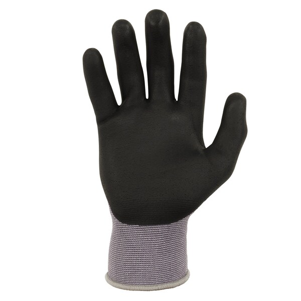 Guantes con revestimiento de nitrilo y palma de microespuma Proflex de Ergodyne, 12 pares, gris, tamaño S - 7000-12PR