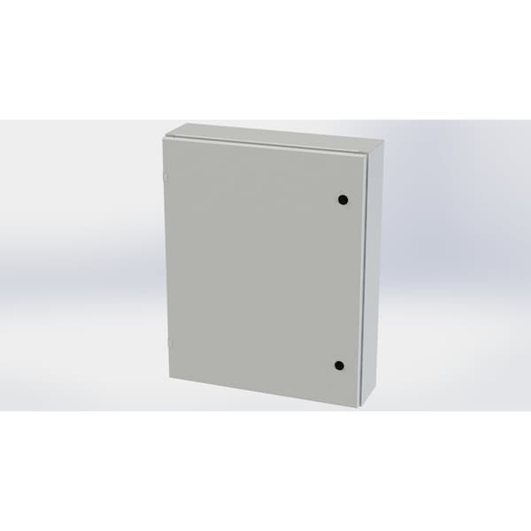 Saginaw Control & Engineering Carbon Steel Electrical Enclosures, 30 in H, 6 in D, 24 in W, NEMA 3R, 4, 12, 13, Hinged - SCE-30EL2406LPLG