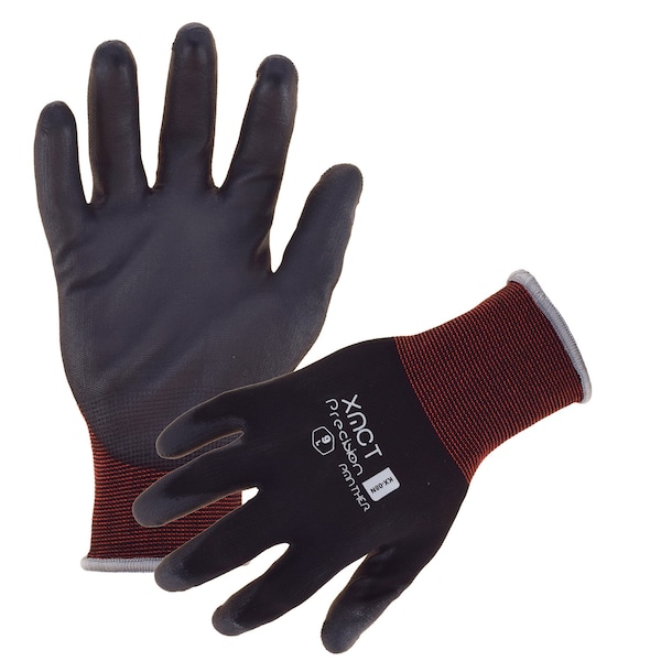 Guantes de Nylon/Spandex Premium con recubrimiento de Palma de Poliuretano y Puntas Conductivas XL - KX08N de Seguridad Azusa