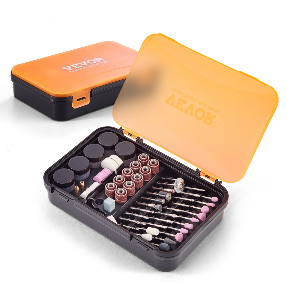 VEVOR Rotary Tool Accessory Kit, 357PCS Accessories Kit, 1/8" Diameter Shank, Universal Fitment Power Rotary Tool Accessories Set for Grinding, Carving, Sanding, Cutting, Drilling - XZGJFJT361PCS9FE3V0
