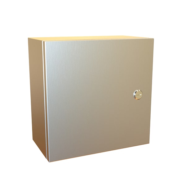 Hammond 316 Stainless Steel Electrical Enclosures, 12 in H, 6 in D, 12 in W, NEMA 4X, Hinged - EN4SD12126S16