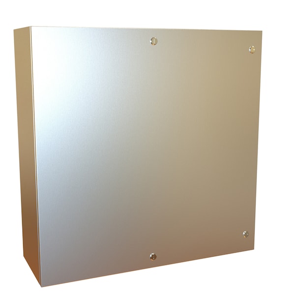 Hammond 304 Stainless Steel Electrical Enclosures, 36 in H, 12 in D, 36 in W, NEMA 4X, Hinged - EN4SD363612SSR