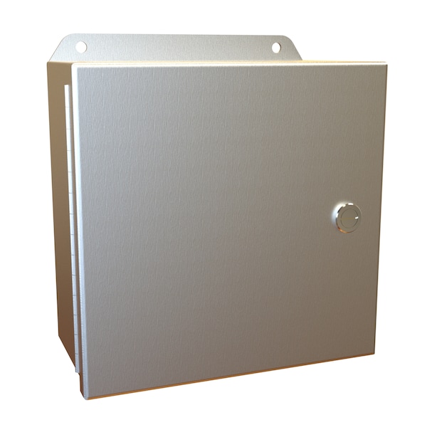 Hammond Aluminum Electrical Enclosures, 8 in H, 4 in D, 8 in W, NEMA 4X, Hinged - EJ884AL