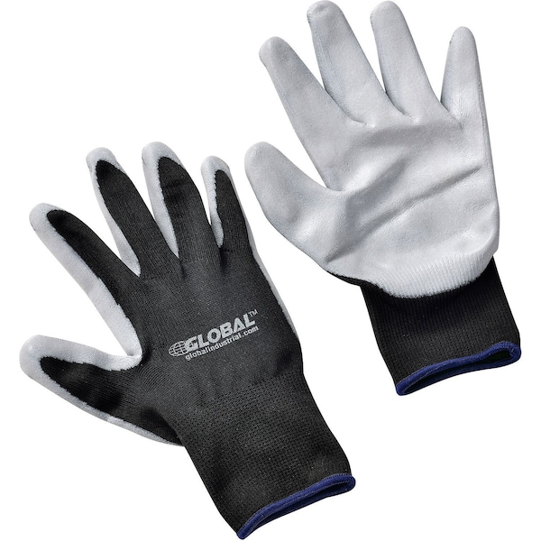 Guantes recubiertos de nitrilo con espuma industrial global, gris/negro, extra grande - 708344XL