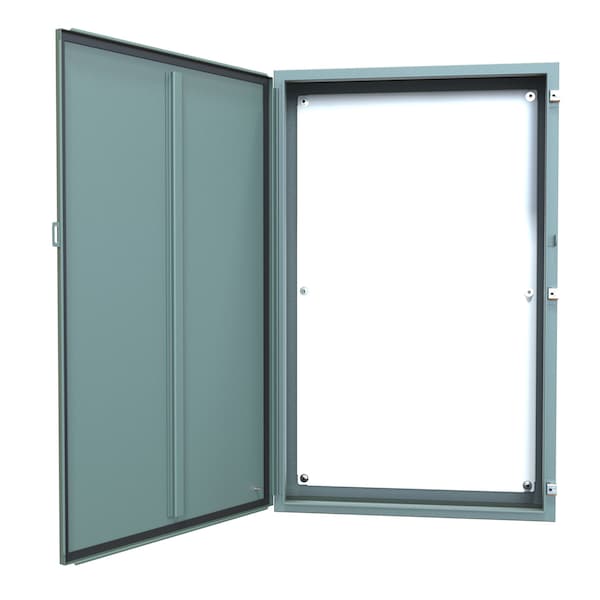 Hammond Steel Electrical Enclosures, 48 in H, 8 in D, 30 in W, NEMA 12, Hinged - 1418R8