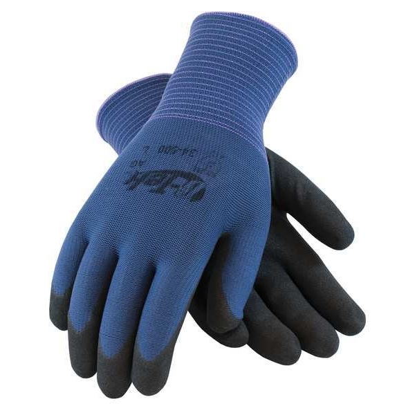 Guantes cubiertos de manguito tejido morado/negro Pip 2XL, paquete de 12 - 34-500/XXL