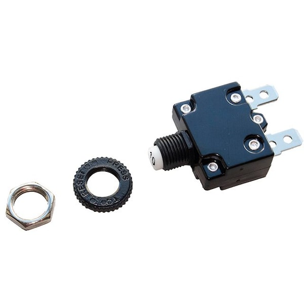 Optifuse Thermal - Push to Reset, 50VDC 250VAC 10A - CBW57-ES-10A-5X