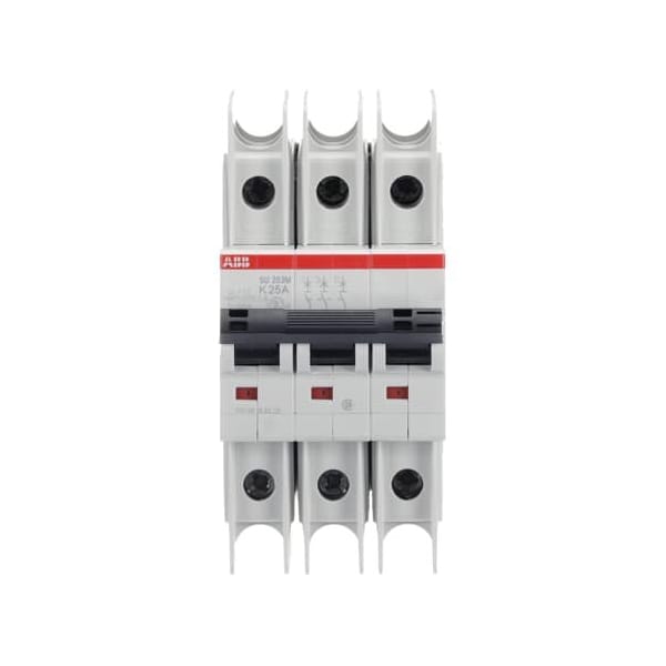 Abb Miniature Circuit Breaker, SU203 Series, 25A, 3 Pole, 400V AC, 10kA, K Curve - SU203M-K25