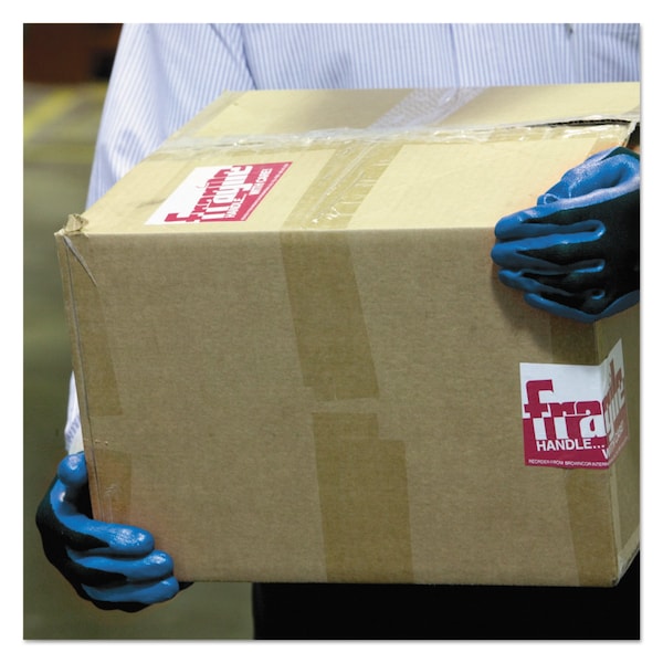 Guantes recubiertos de nitrilo Kleenguard G40, longitud de 240 mm, grande/talla 9, azules, paquete con 12 - 40227